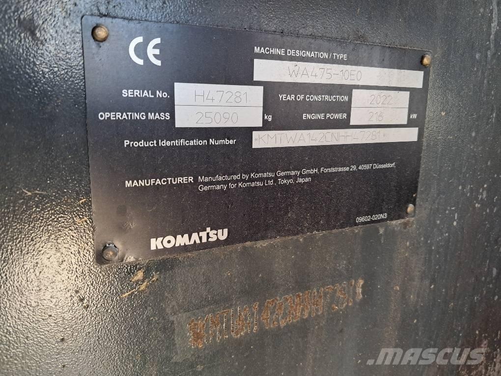 Komatsu WA475-10E0 Rataslaadurid
