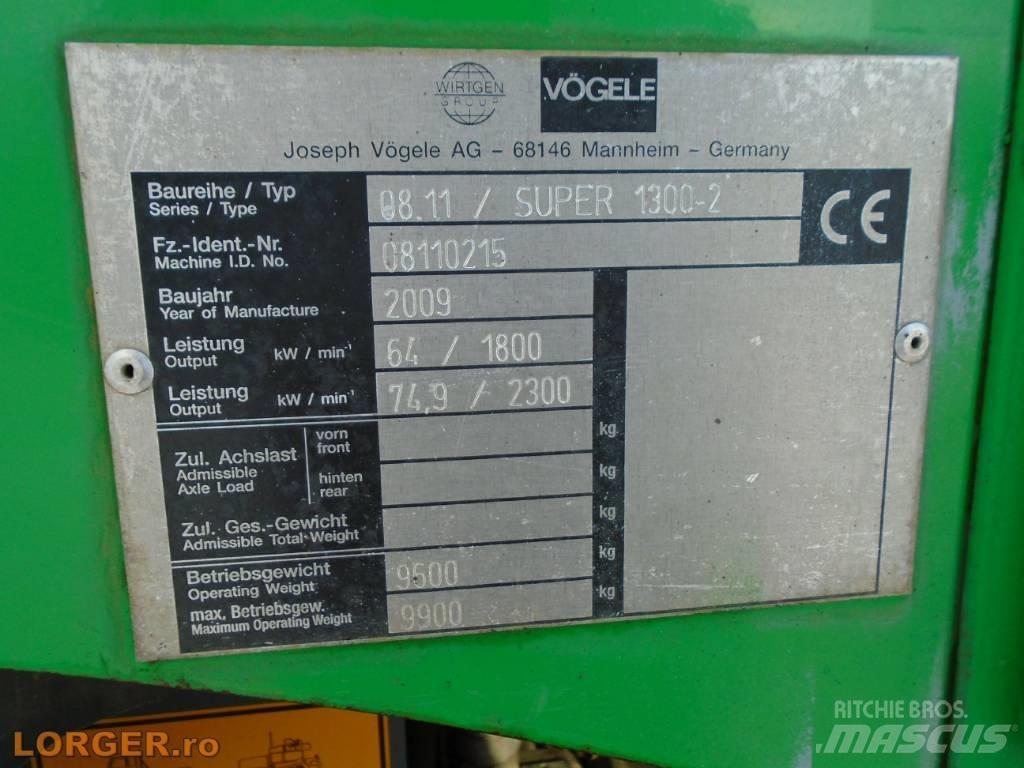 Vögele Super 1300-2 Asfaldilaoturid