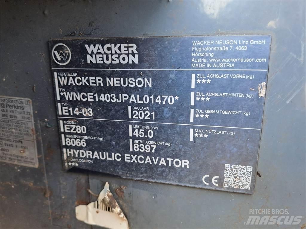 Wacker Neuson EZ80 Roomikekskavaatorid