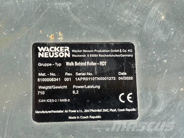 Wacker Neuson RD 7 Tandemrullid