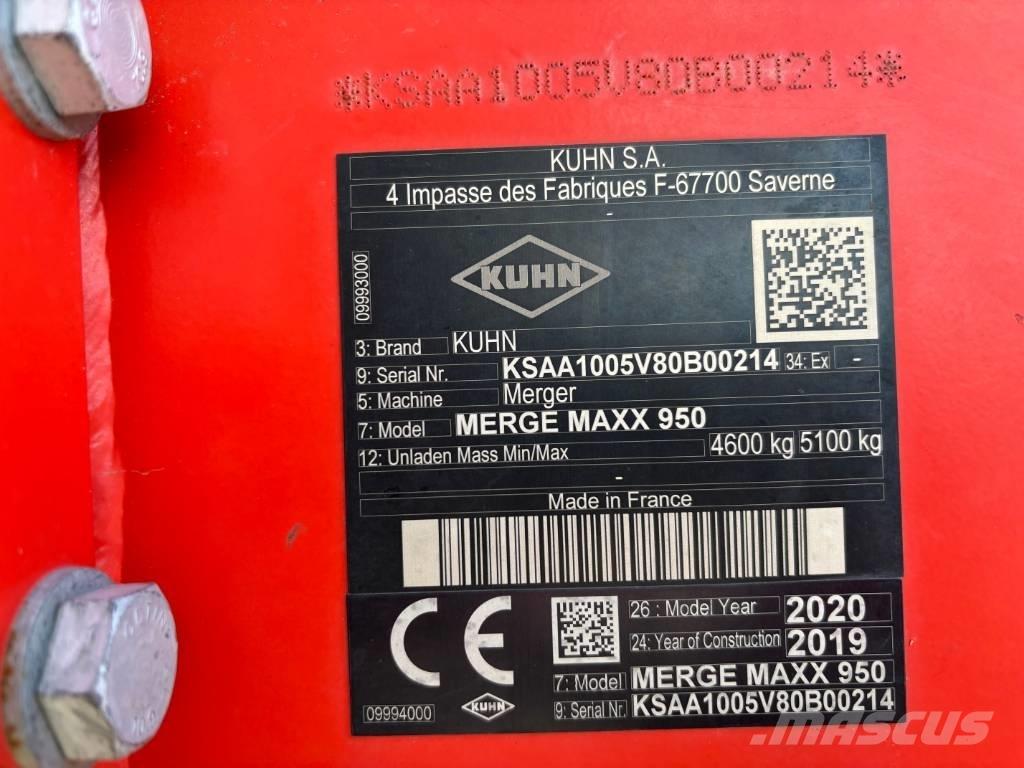 Kuhn Merge Maxx 950 Vaalutid