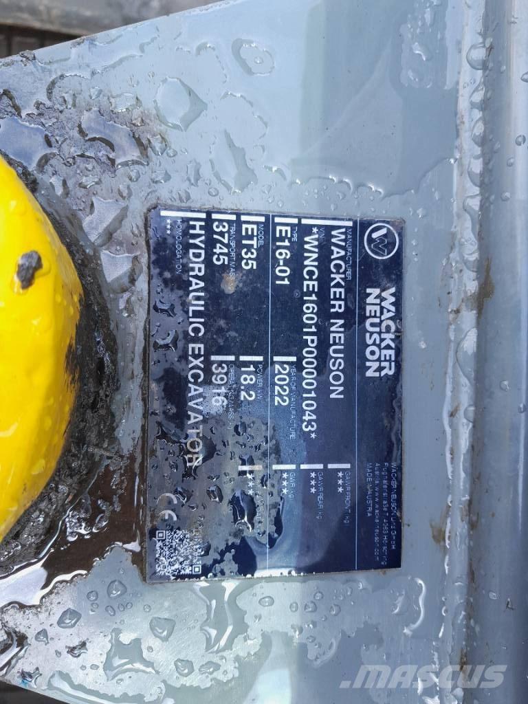 Wacker Neuson ET 35 Roomikekskavaatorid