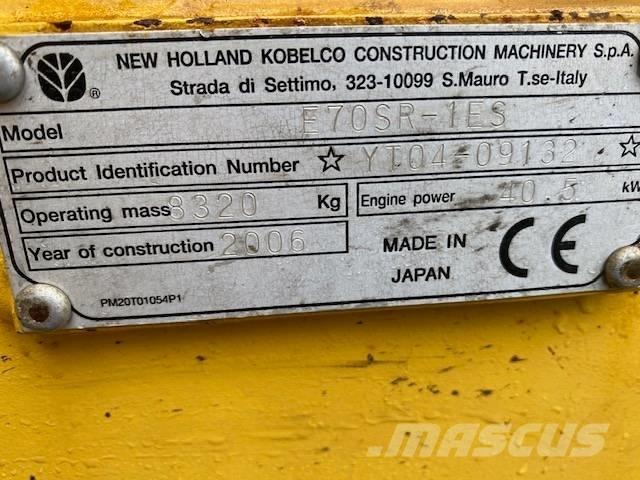 New Holland E 70 SR Väikeekskavaatorid 7t-12t