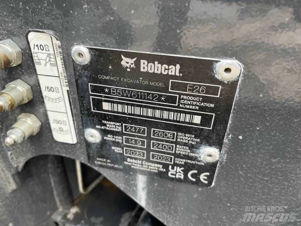 Bobcat E 26 Miniekskavaatorid < 7 t