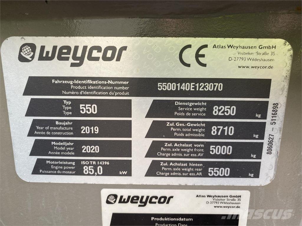 Weycor AR550 HS Mitmeotstarbelised laadurid