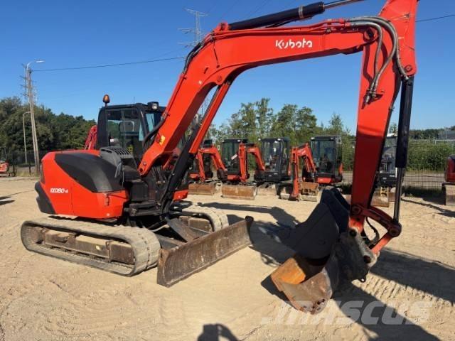 Kubota KX 080-4 Väikeekskavaatorid 7t-12t