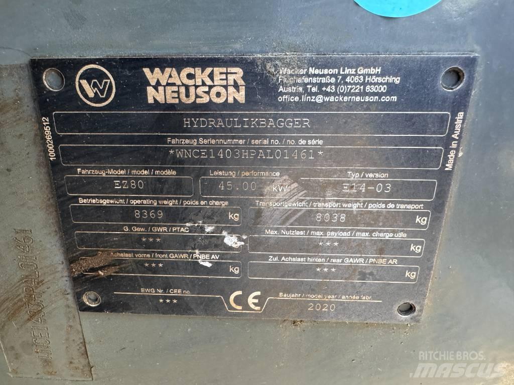 Wacker Neuson EZ80 Roomikekskavaatorid