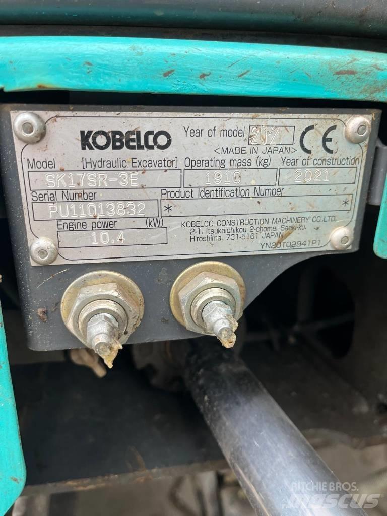 Kobelco SK 17 SR-3E Miniekskavaatorid < 7 t