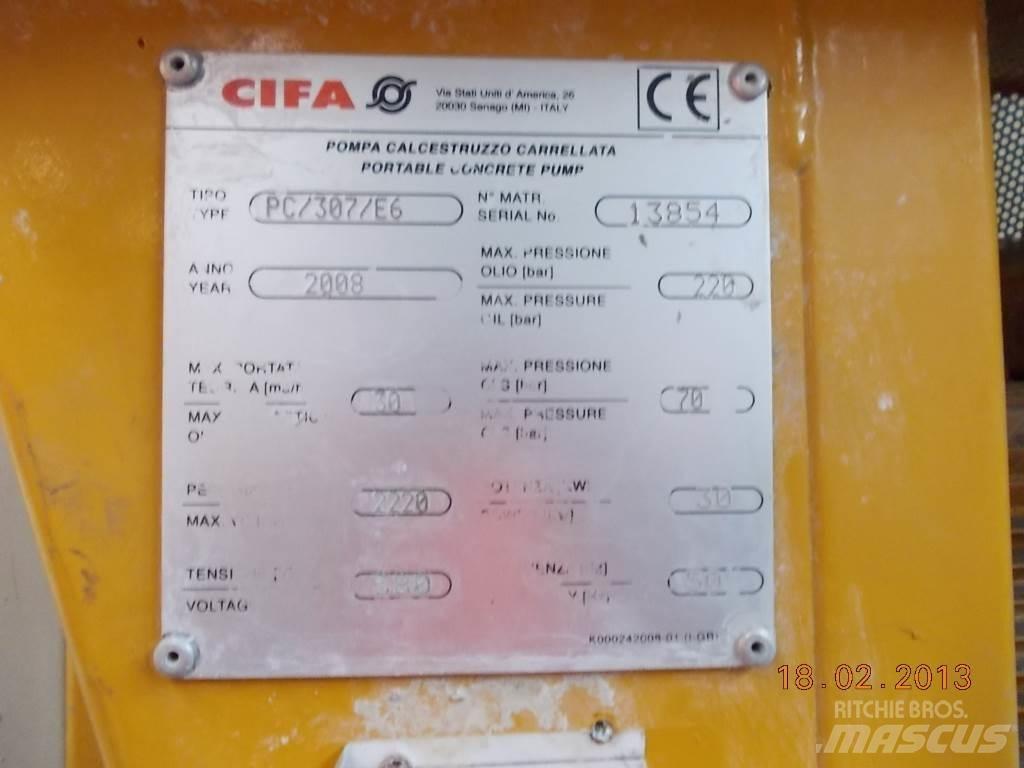 Cifa PC 307 E6 Betooni pumpautod
