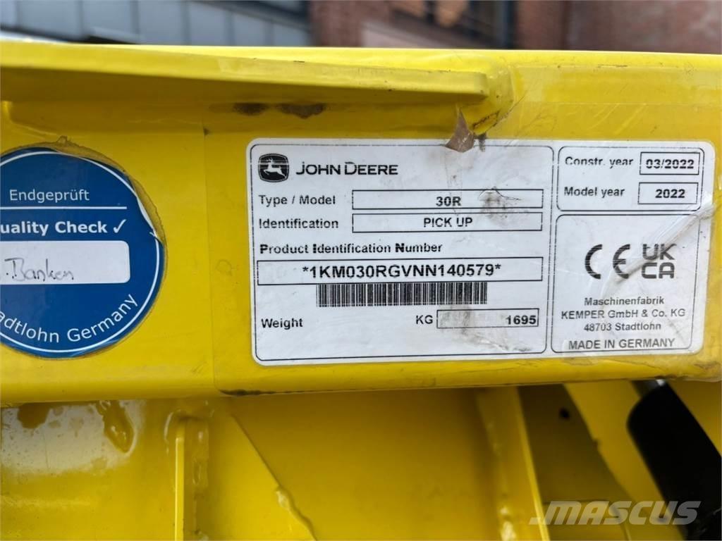 John Deere 30R Silo- ja heinavarumise tehnika tarvikud