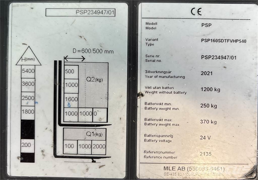 Atlet PSP160 Platvormiga virnastajad