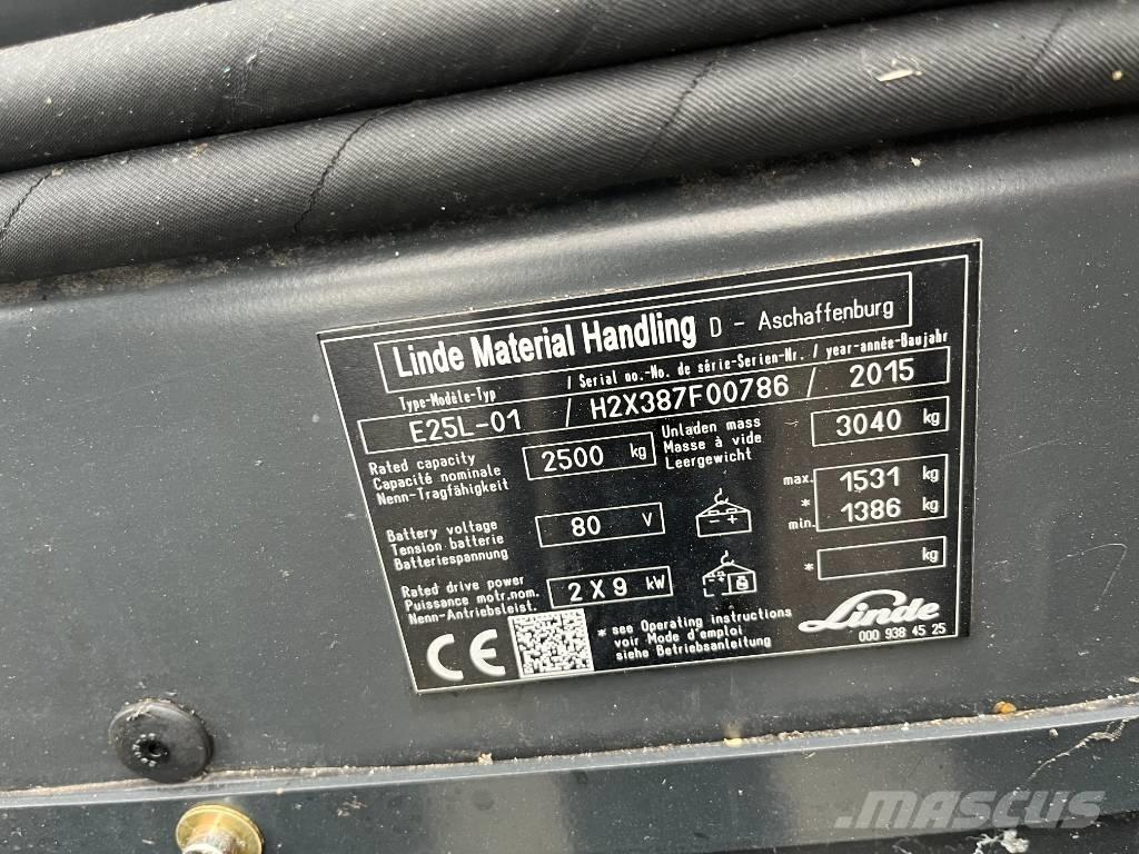 Linde E25L-01 Elektritõstukid