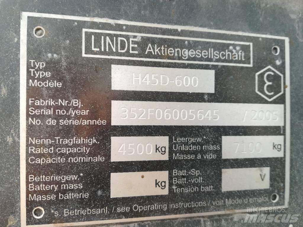 Linde H 45 D 600 Diiseltõstukid