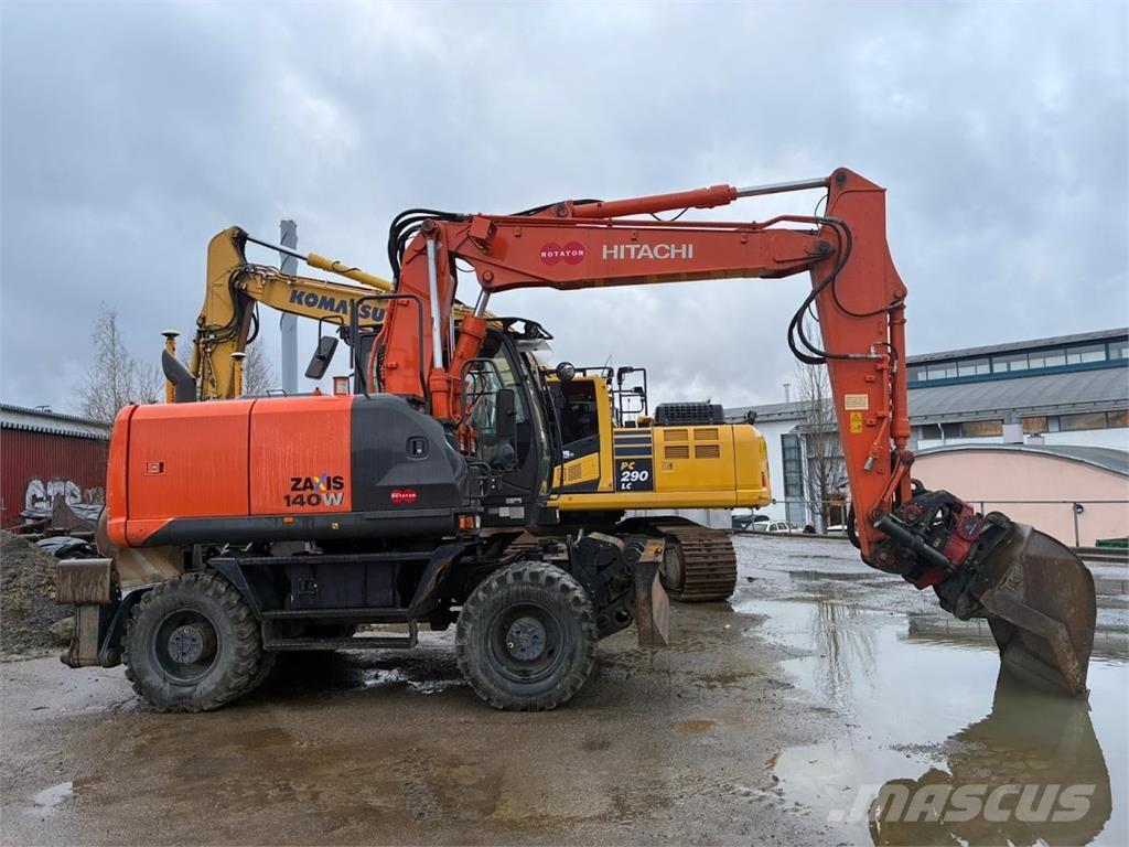 Hitachi ZX140W Ratasekskavaatorid