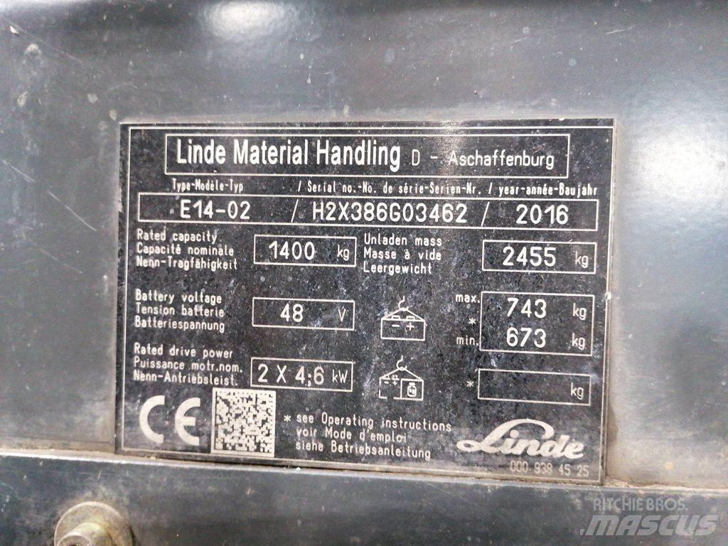 Linde E14-02 Elektritõstukid