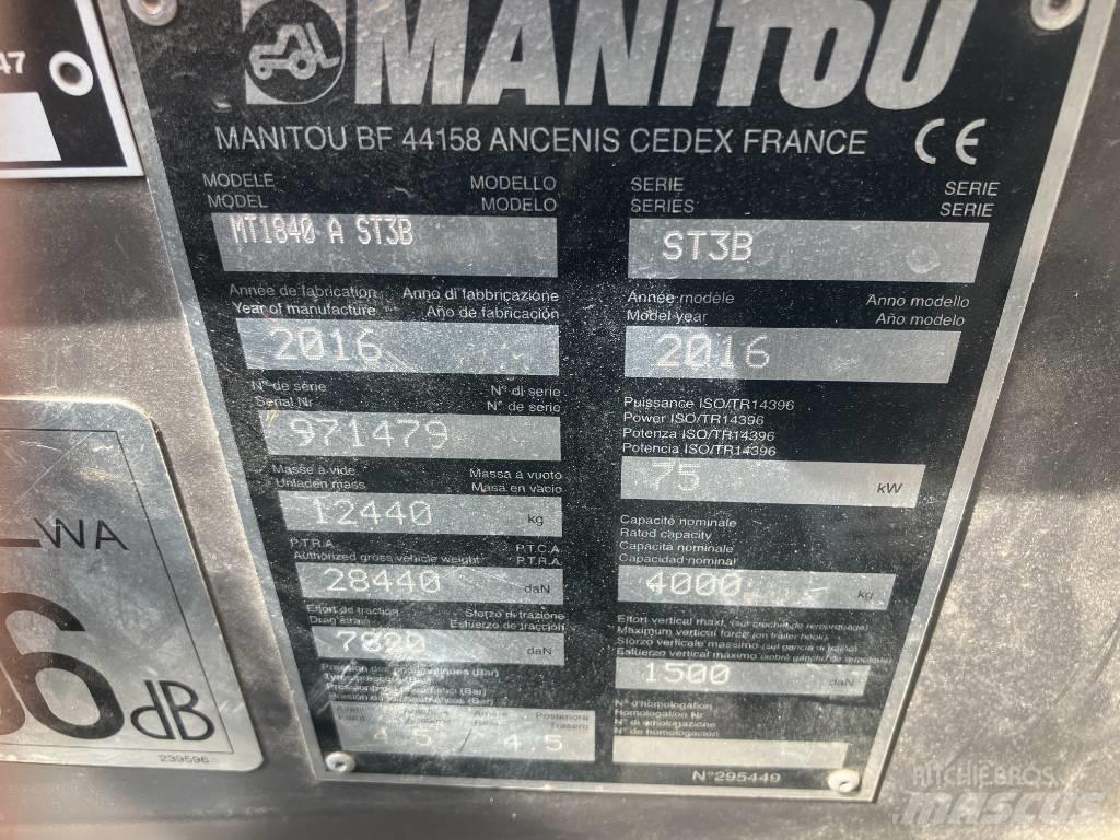 Manitou MT 1840 A Teleskooplaadurid