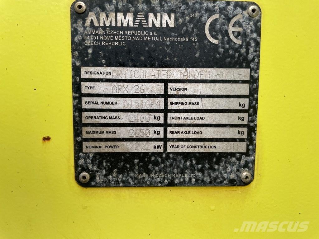 Ammann ARX 26 Tandemrullid