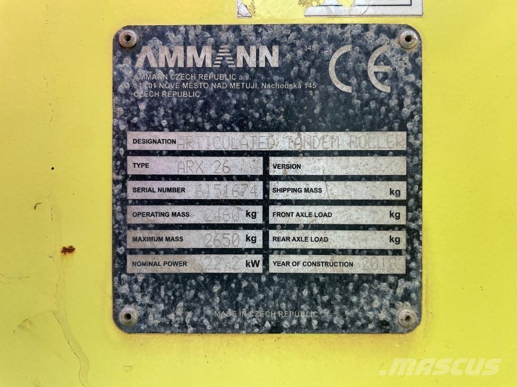 Ammann ARX 26 Tandemrullid