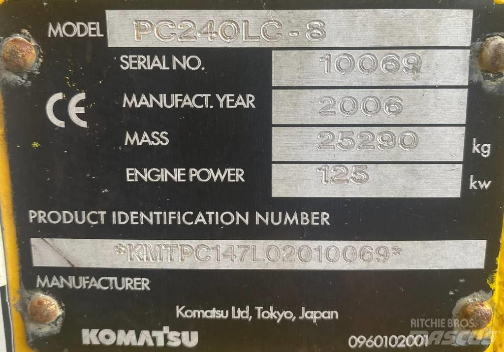 Komatsu PC 240 LC-8 Roomikekskavaatorid