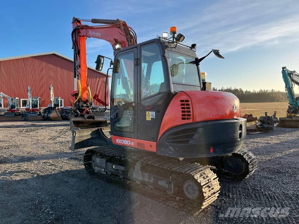Kubota KX 080-4 Väikeekskavaatorid 7t-12t