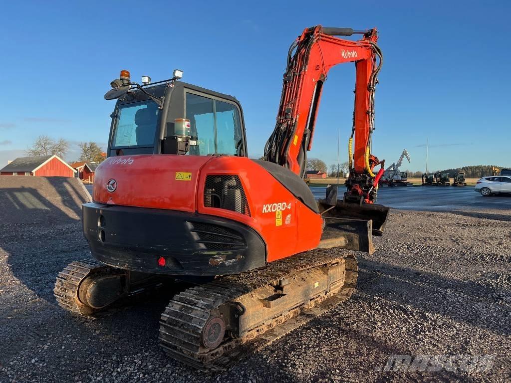 Kubota KX 080-4 Väikeekskavaatorid 7t-12t