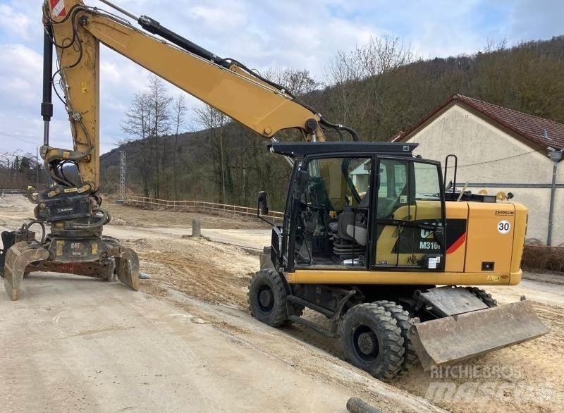 CAT M316F Ratasekskavaatorid