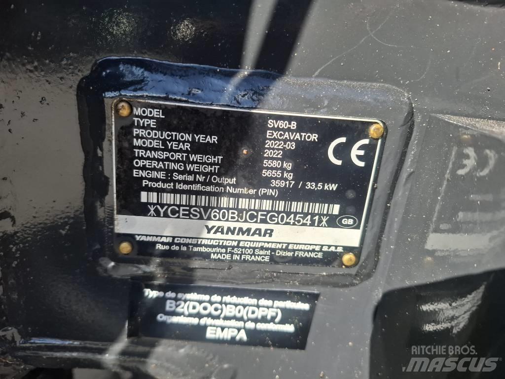 Yanmar SV 60-B Miniekskavaatorid < 7 t