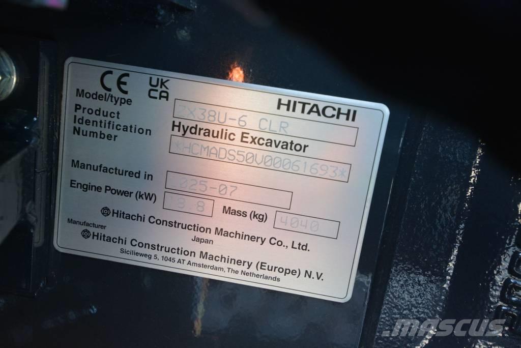Hitachi ZX 38 U-6 Miniekskavaatorid < 7 t