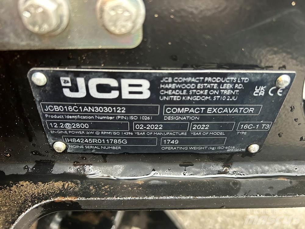 JCB 16C-1 Miniekskavaatorid < 7 t