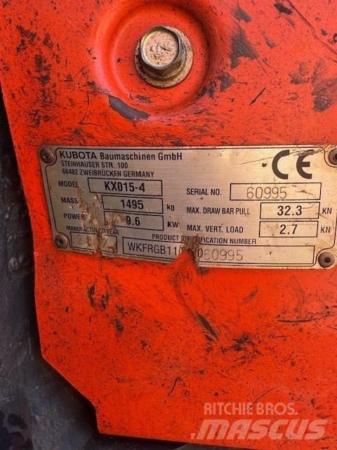Kubota KX 015-4 Miniekskavaatorid < 7 t