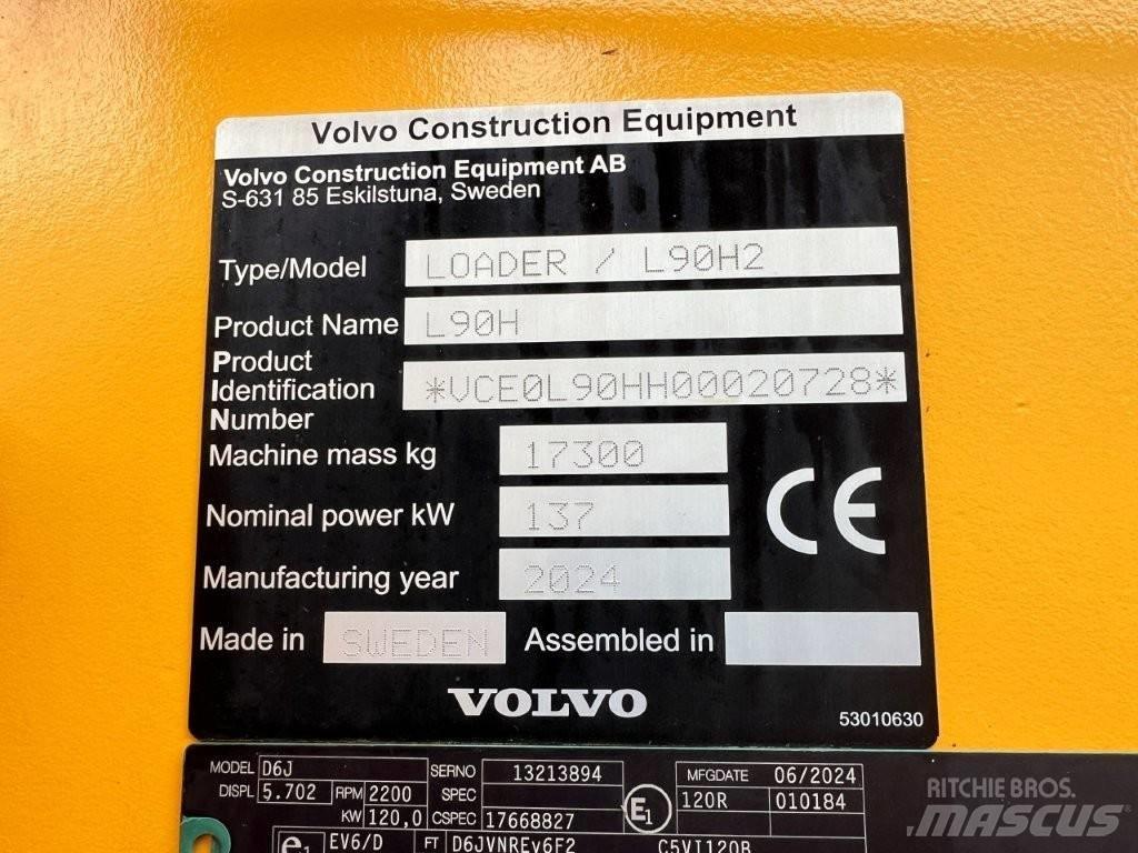 Volvo L90H2 Rataslaadurid
