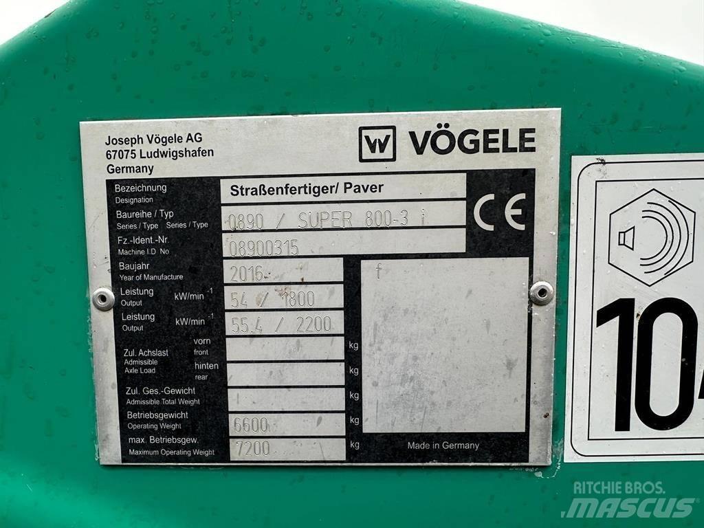 Vögele Super 800 -3i Asfaldilaoturid