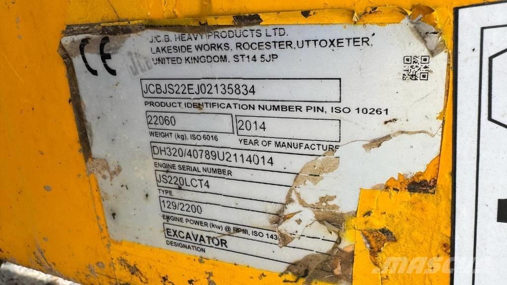 JCB JS 220 LC Roomikekskavaatorid