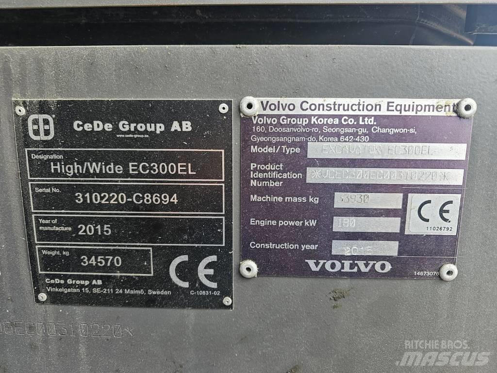 Volvo EC 300 EL Roomikekskavaatorid