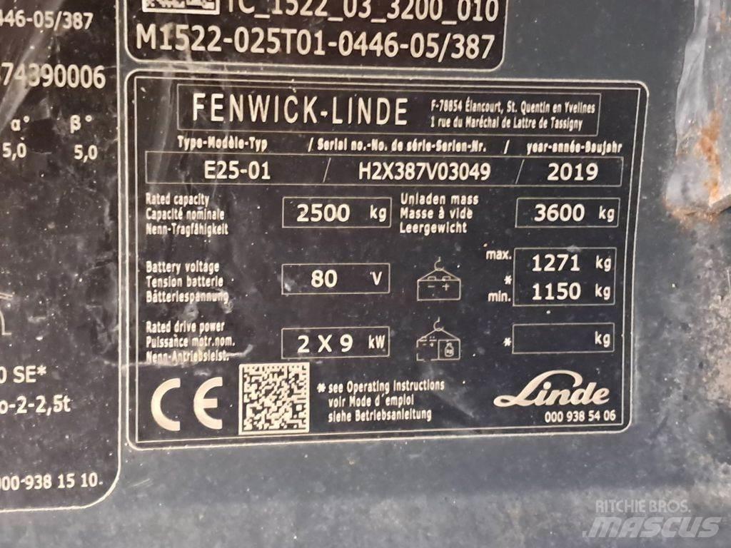 Linde E25-01 Elektritõstukid