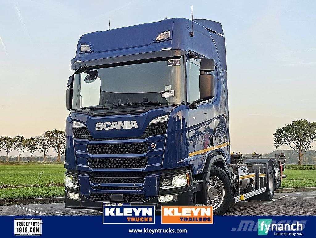 Scania R410 LNG Trossüsteemiga vahetuskere veokid