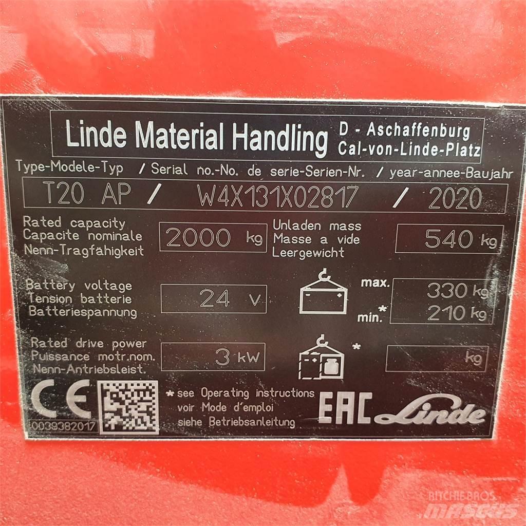 Linde T20AP kurz Elektriline alusesiirdaja