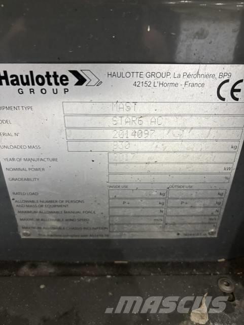 Haulotte Star 6 Vertikaalsed mast tõstukid