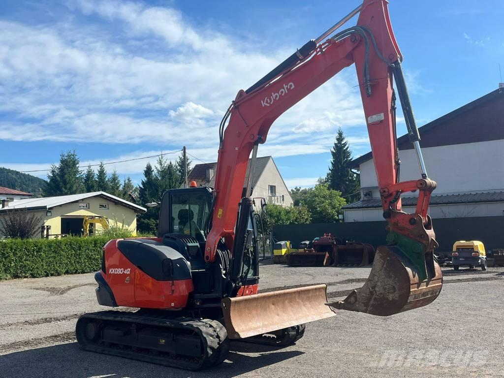 Kubota KX080 Väikeekskavaatorid 7t-12t