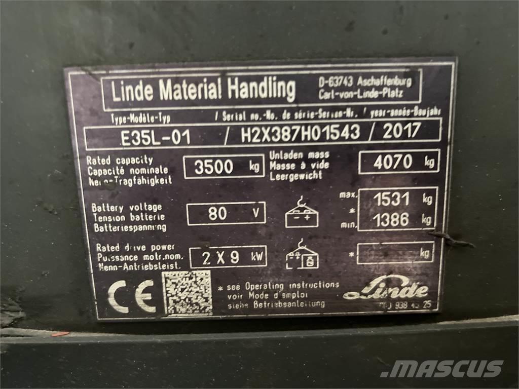 Linde E35L-01 Elektritõstukid