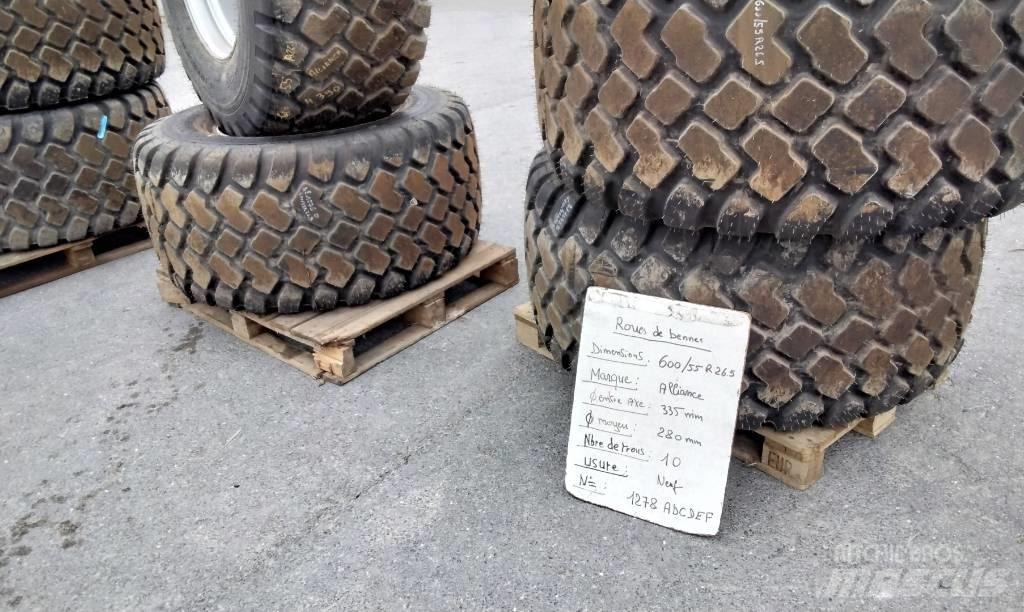 Alliance 600/55R26.5 Rehvid, rattad ja veljed