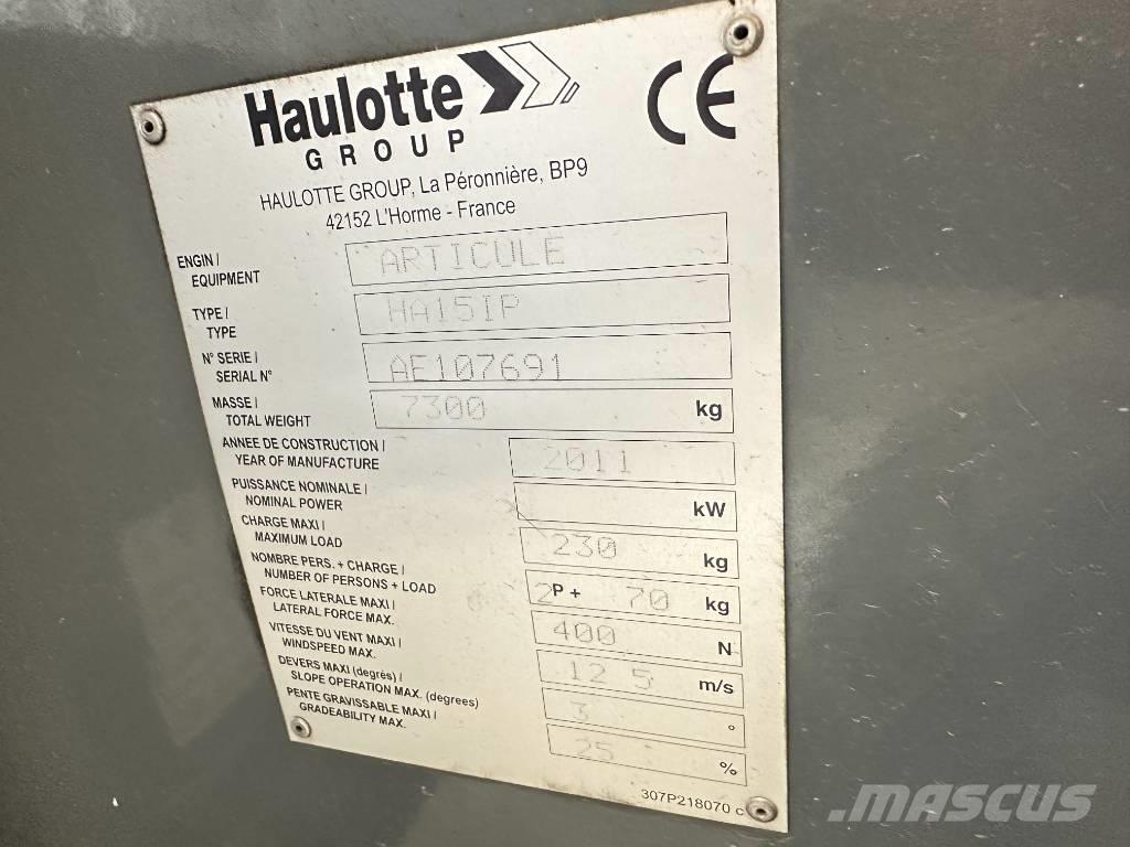 Haulotte HA 15 IP Iseliikuvad poomtõstukid