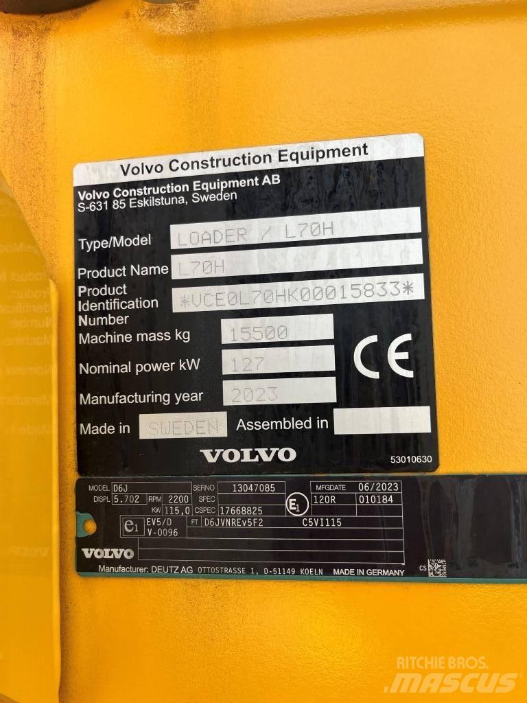 Volvo L70H Rataslaadurid