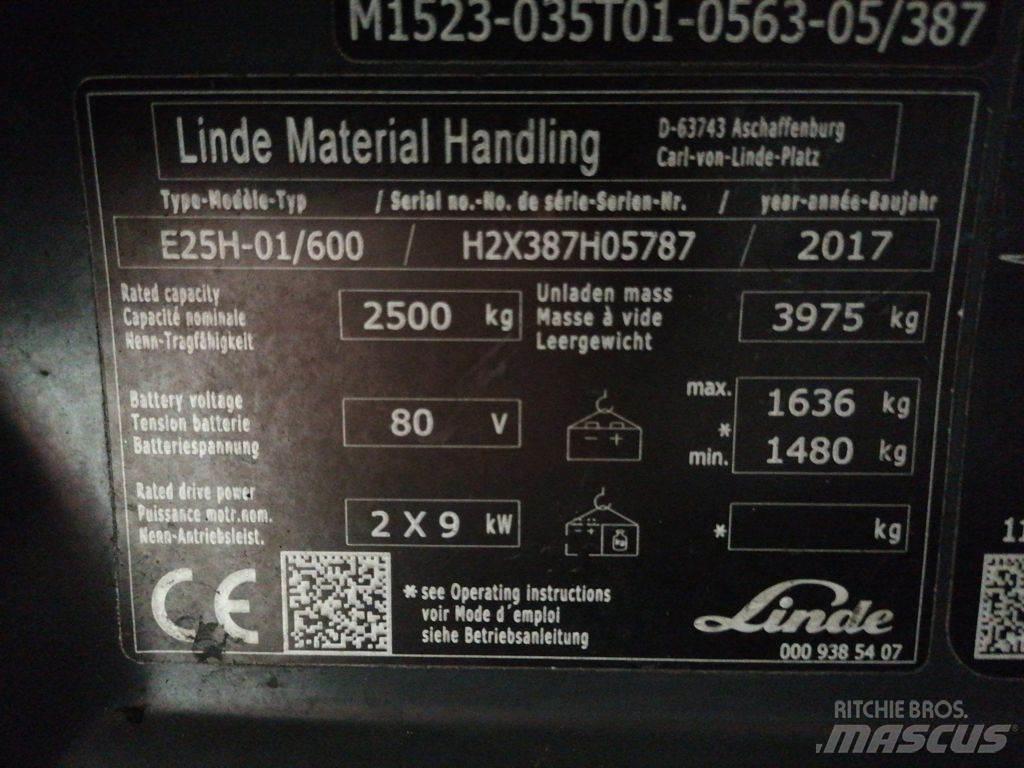 Linde E25H-01/600 Elektritõstukid