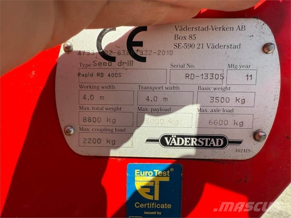 Väderstad RD400S Külvikud