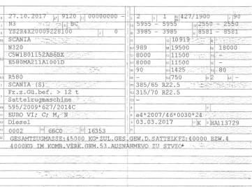 Scania R 580 Sadulveokid