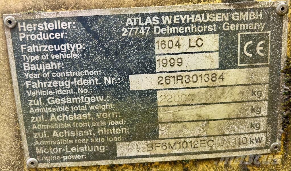 Atlas 1604 LC Roomikekskavaatorid