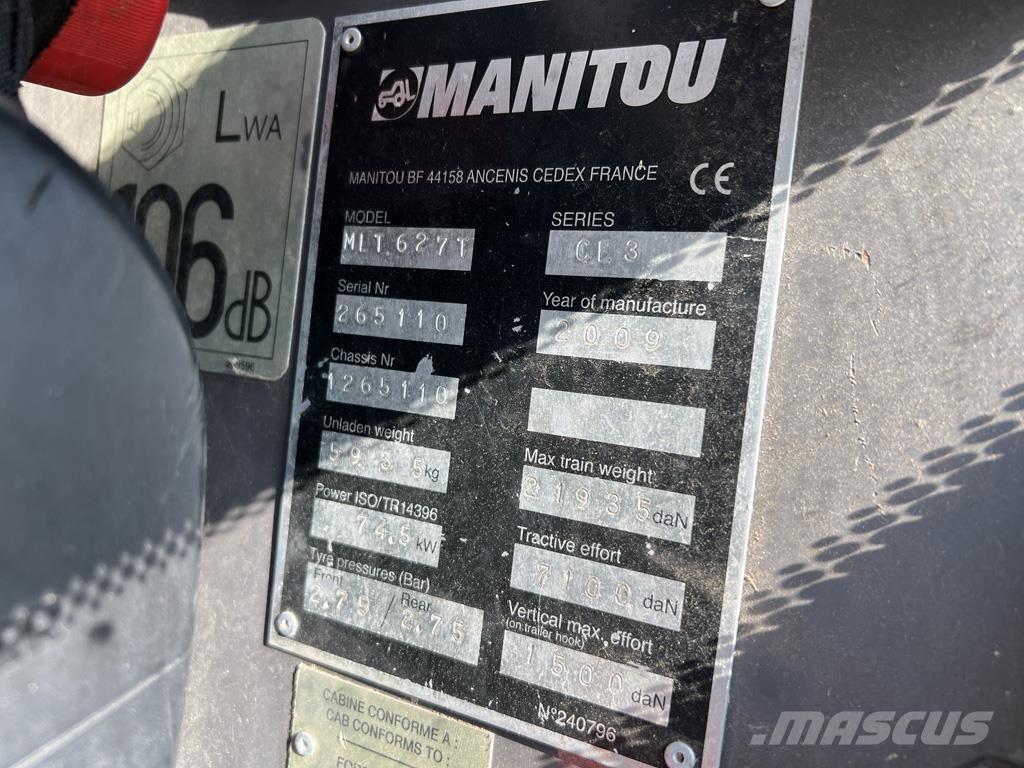 Manitou MLT627 Põllumajanduslikud teleskoopkäitlejad