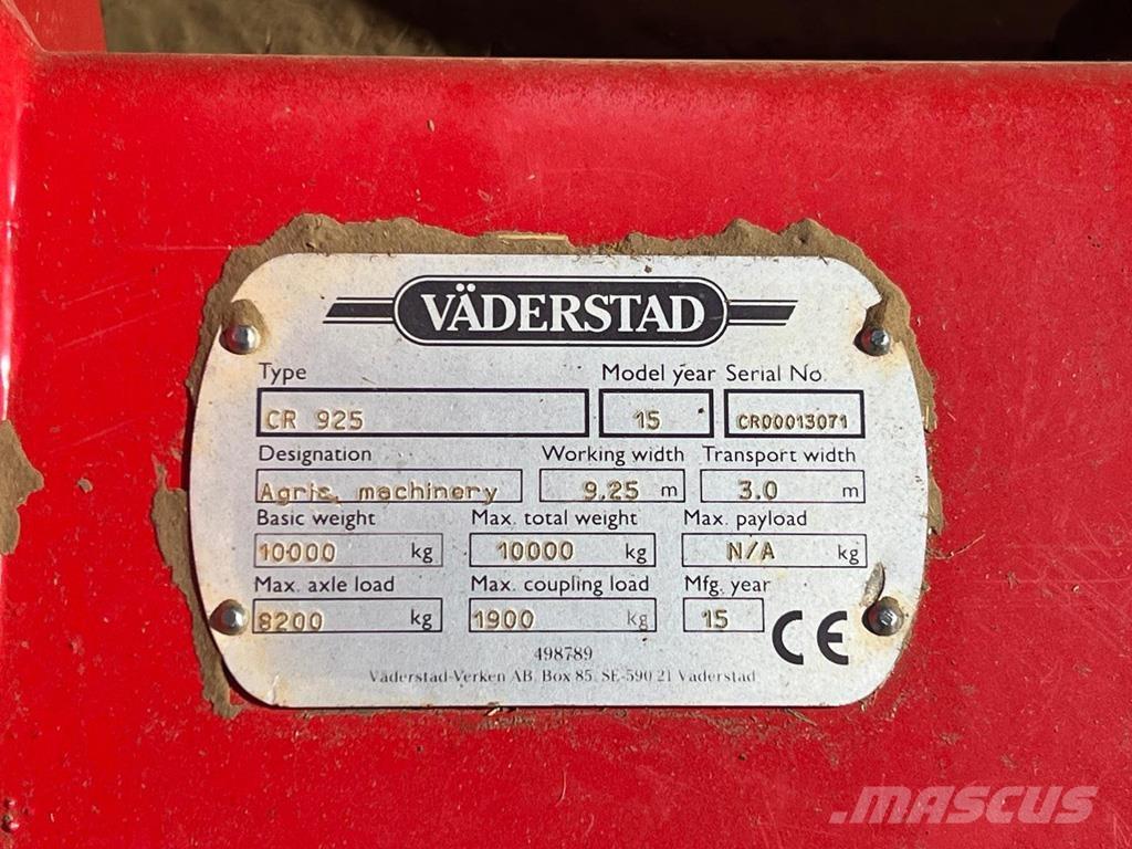 Väderstad CR925 Tavalised adrad