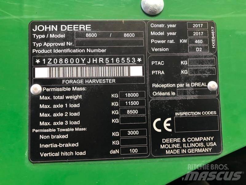 John Deere 8600 Muud põllumajandusmasinad